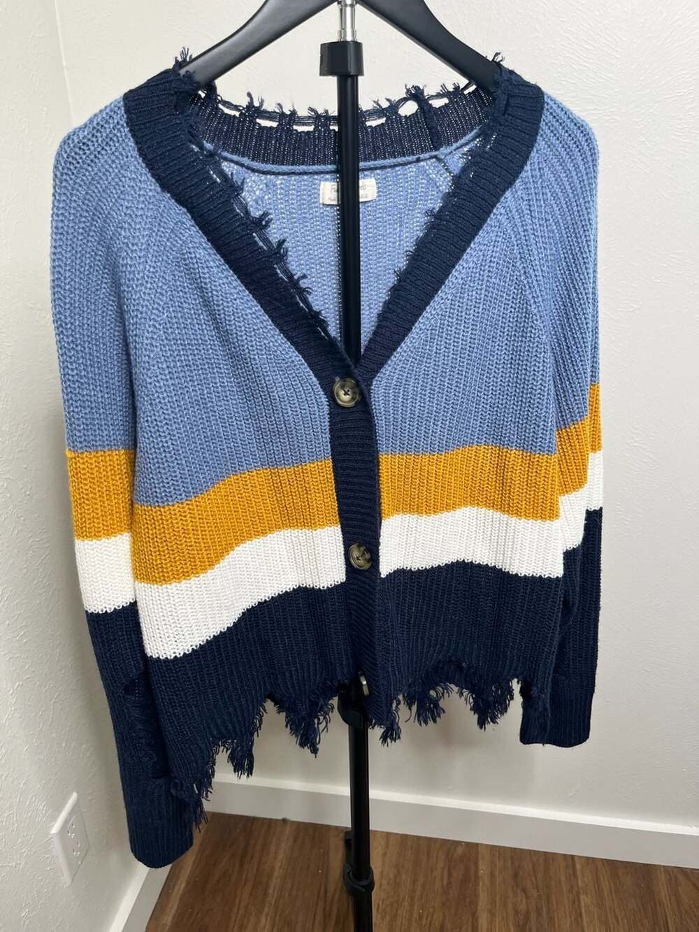 Colorblock Boho Grunge Sweater